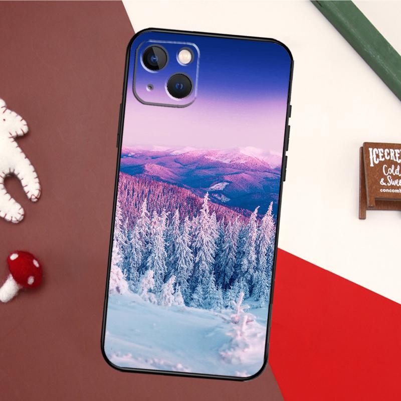 Winter Landscape Case For iPhone 17 Pro Max 16 15 14 13 11 12 Pro Max Mini 15 16 Plus 16e 17 Air Back Cover