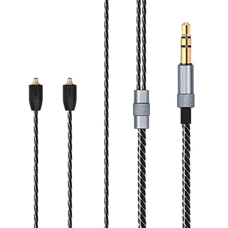 Premium MMCX Upgrade Cable with Mic & Control for Shure SE215/425/535/846 and UE900 Earphones
