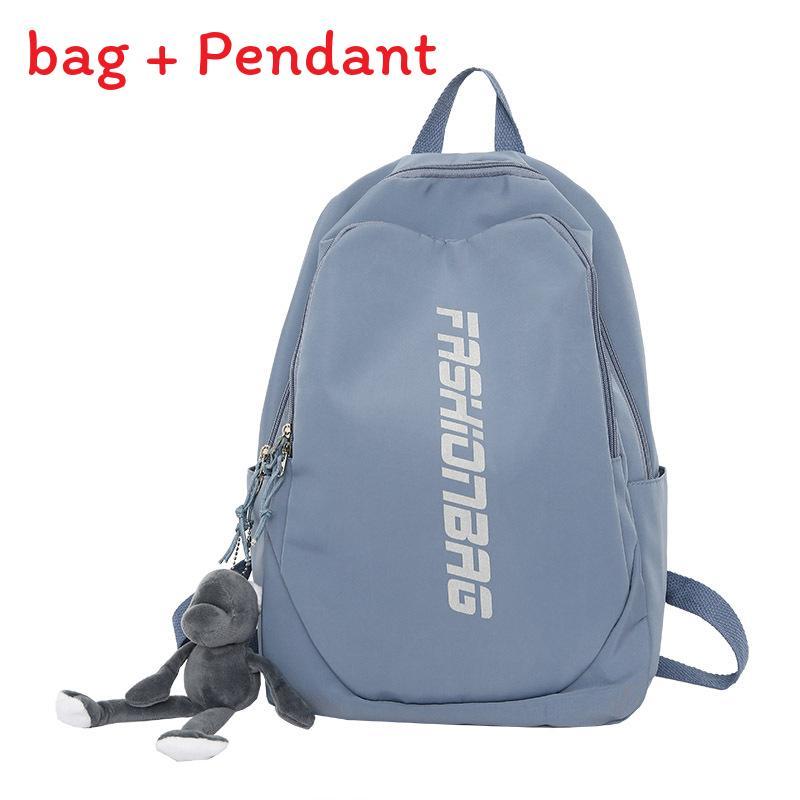 Nylon School Backpack For Teens With Durable Zipper And Phone Pocket For Daily Use