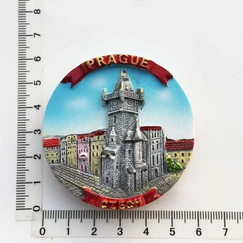 Magneți de frigider Republica Cehă Praga punct de reper clădire suvenir turistic autocolant magnetic frigider colecție de decorațiuni interioare cadou