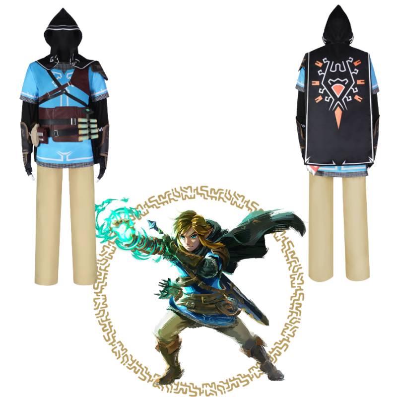 Das Legend Of Zelda Tears Of The Kingdom Link Cosplay Kostüm aus Polyester