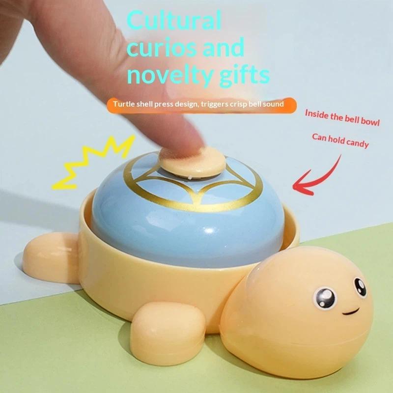 Cute Turtle Themed Call Bells Press Answer Bell Mini Hand Call Bell Cute Desktop Toy Reward Game Bell For Home Restaurant Party