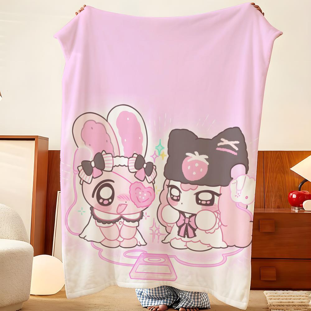 Cartoon F-Fufu A-And B-Bibi Throw Flannel Throw Blanket, Lightweight Cozy, Durable Washable Cute Cool