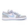 Jordan Air Jordan 1 Slip Resistant Coverage Low top Vintage Basketball Shoes Women's Gray Blue DC0774-105(Team59-)
