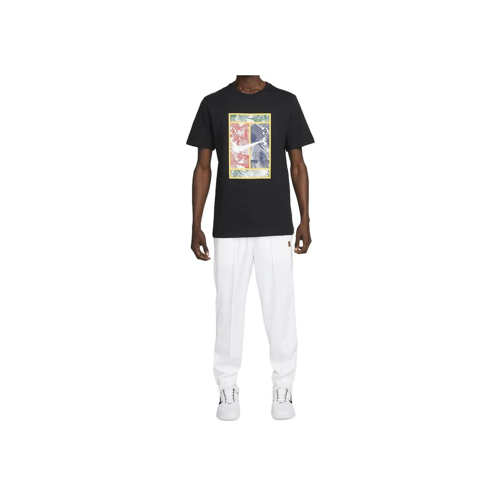 Nike Crew Neck Pullover Printed Short Sleeve T-Shirt Men Tops Black DZ2637-010