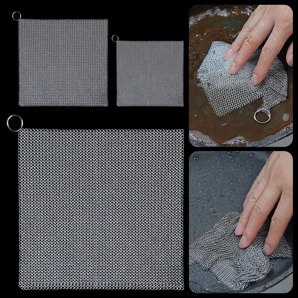 Square Shape Steel Rust Remover Metal Cleaning Brush  Cleaning Tools Household Goods