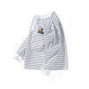 Korean Style Boys' Striped Stand-up Collar Long Sleeve T-shirt - Spring/Autumn Collection