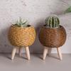 Rattan Weaving Flowers Plant Basket Grass Planter Indoor Outdoor Garden Pots Container for Bonsais Decorations