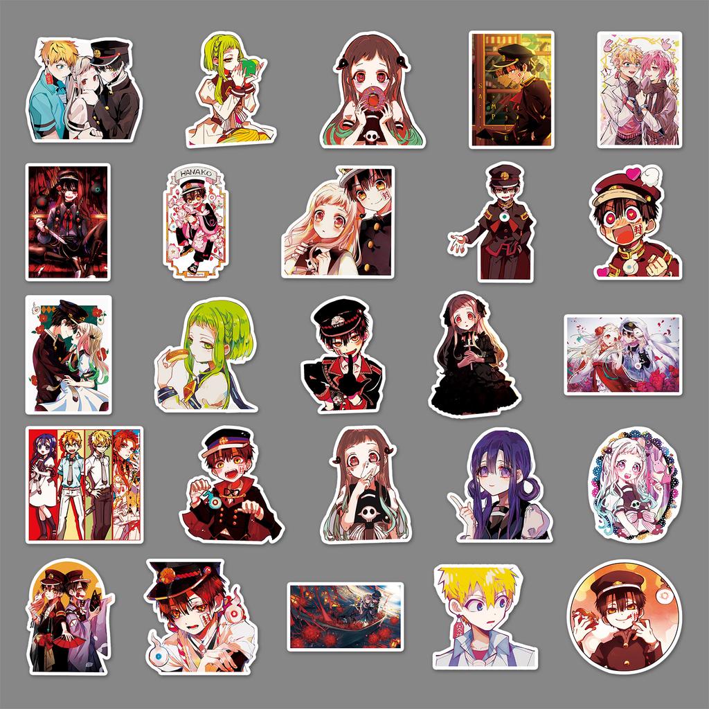 50 Anime DIY Graffiti Peripheral Suitcase Tablet Car Decoration Stickers