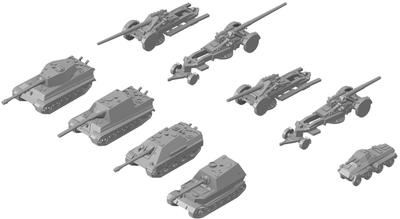 Pit Road MI Series WWII German Military Vehicle Set 3 Plastic Model MI11 1/700 (Military Vehicle)