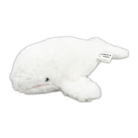 The Access Plush Beluga Fluffy Aquarium Aquarium Toy
