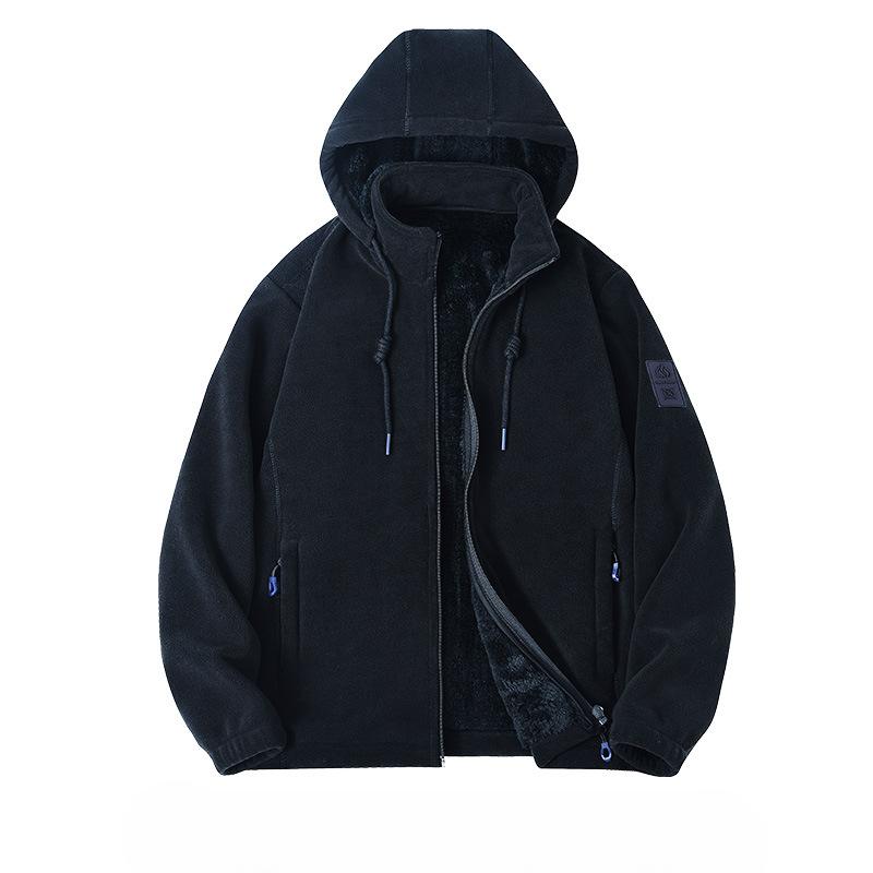 Autumn and Winter Fleece Clothes Couple Lamb Fleece Fleece Clothes Thickened Coat Couple Fleece Fleece Fleece Jacket