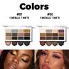 12-color Pink Eyeshadow Palette - Matte and Shiny Versions, Suitable for Both Day and Night, Long-lasting Waterproof Eyeshadow Palette