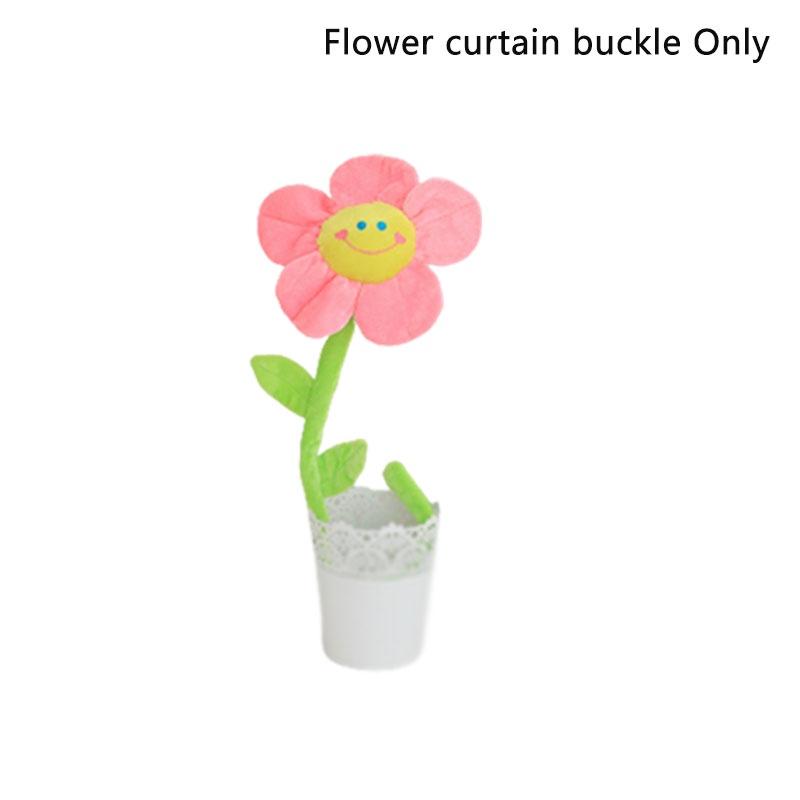 Sunflower Rose Window Treatment Tieback Short Plush 8 Vivid Colors 3 Height Options