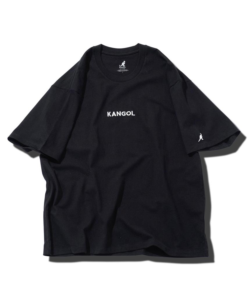 LULU Exclusive S Black A Crew Neck Summer Brand Short Sleeve Plain Cut and Sew Surf Style Couple Matching White Black [Kangol] T-Shirt Men's One-Point