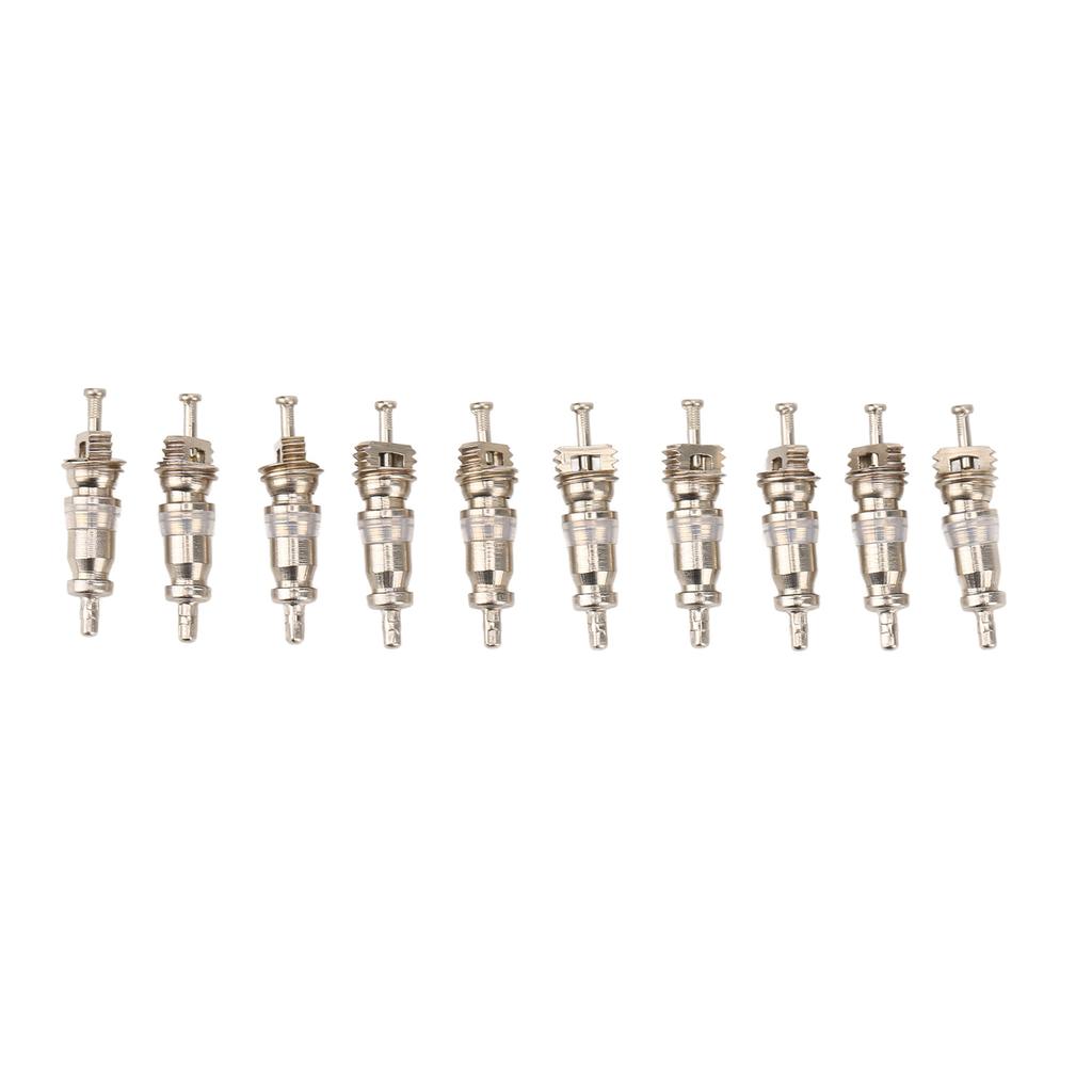 100PCS High Pressure Valve Stem Core Aluminum Alloy Copper Car Air Conditioner Valve Core for R12