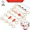 Cherry Ornament Bag Strap: Fade-Resistant Metal Extension Chain for Mini Bags