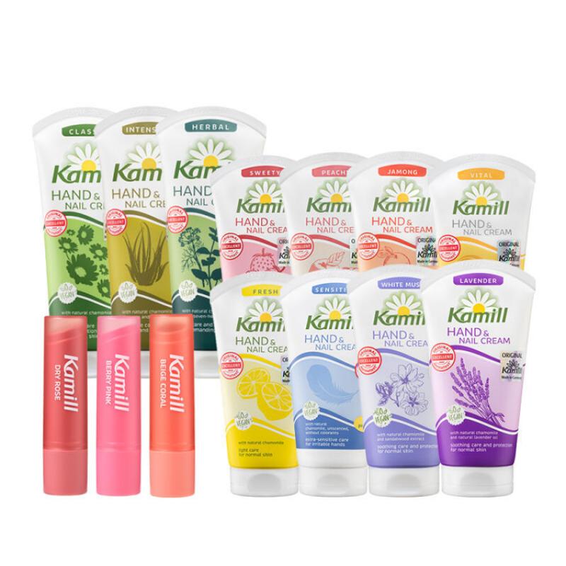[SET] Kamill Color Balm + Hand Cream Berry Pink