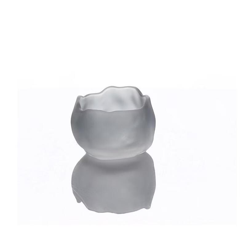 Japanese Frosted Liuli Glass Teacup