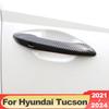 „Hyundai Tucson NX4 2022 2023 2024 Hybrid N Line ABS Carbon Carbon“ automobilio durų rankenos dubenėlio dangtelio dekoravimo lipdukų priedai