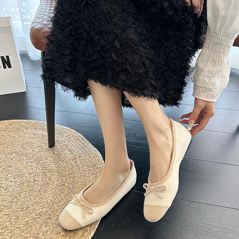 Flat Silver Single Shoes Women's New Summer Skirt Ballet Beanie Shoes Mary Jane Gentle Evening Shoes