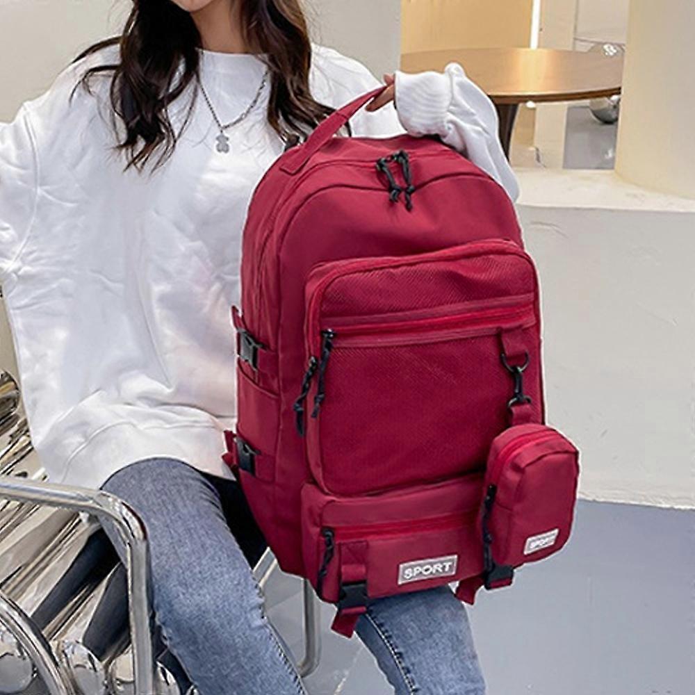 Portable Backpack Camping Travel Bag Large-Capacity Daypack with a Coin Purse for Men Women Camping Business Commuting Travel
