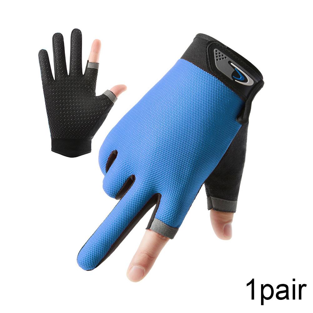 UV Protection Fishing Gloves for Women Men Breathable Half Finger Gloves for Outdoor Rowing Kayaking Hiking Paddling Sailing