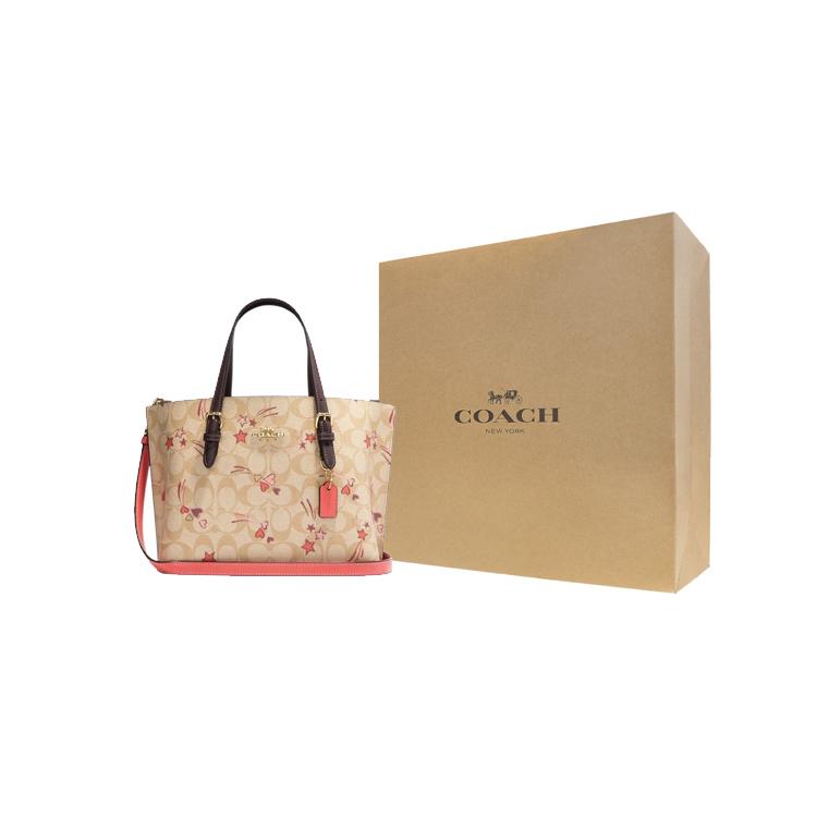 New COACH Mollie PVC Tote Bag, Shopping Bag, Handbag, Shoulder Bag Regular Women's Umber CK561-IMOT4