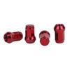 [Partools] Lock Nuts Red Car Tire Wheel Nuts M12 Short Nuts Lug Nuts Racing Nuts (20 Pieces, 1.25 mm)