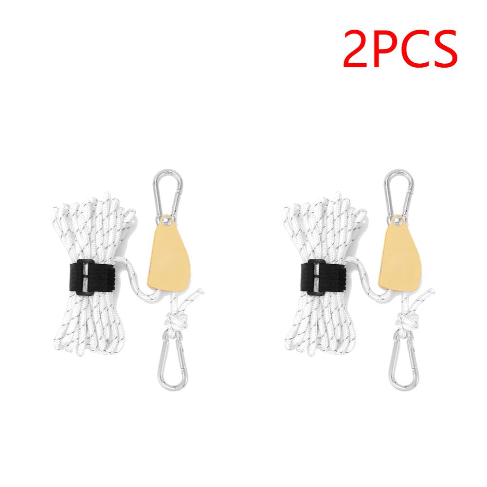 

4 м регулируемый трос для кемпинговой палатки, вешалка для троса, трос для тента, подъемный трос, крюк, прочный трос, вешалка-зажим