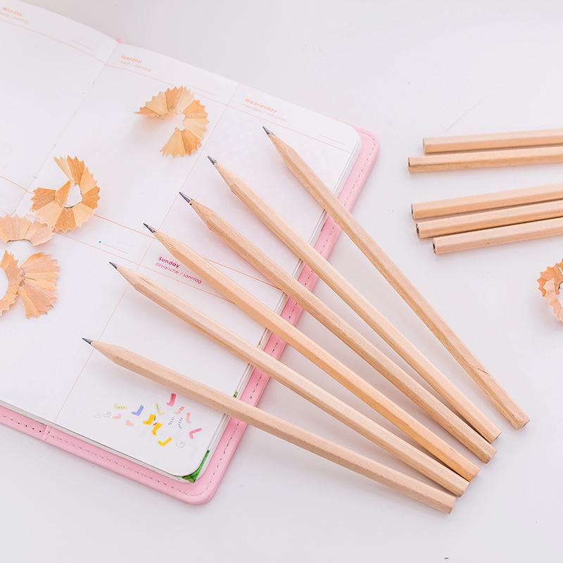100Pc Freundliche Natürliche Holz Bleistift Sechseckigen Ungiftig Standard