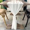Chiffon Sheer Chiffon Table Runner Reusable Wedding Table Runner  Bridal Shower