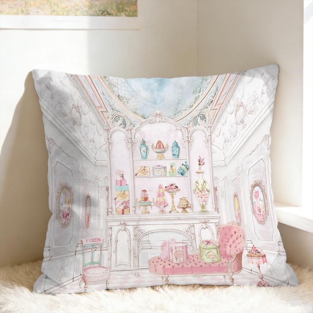 Marie Antoinette Afternoon Tea In French Paris Pillow Case Cute Funny Pillow Cover Custom Pillowcases For Sofa Bed Living Room