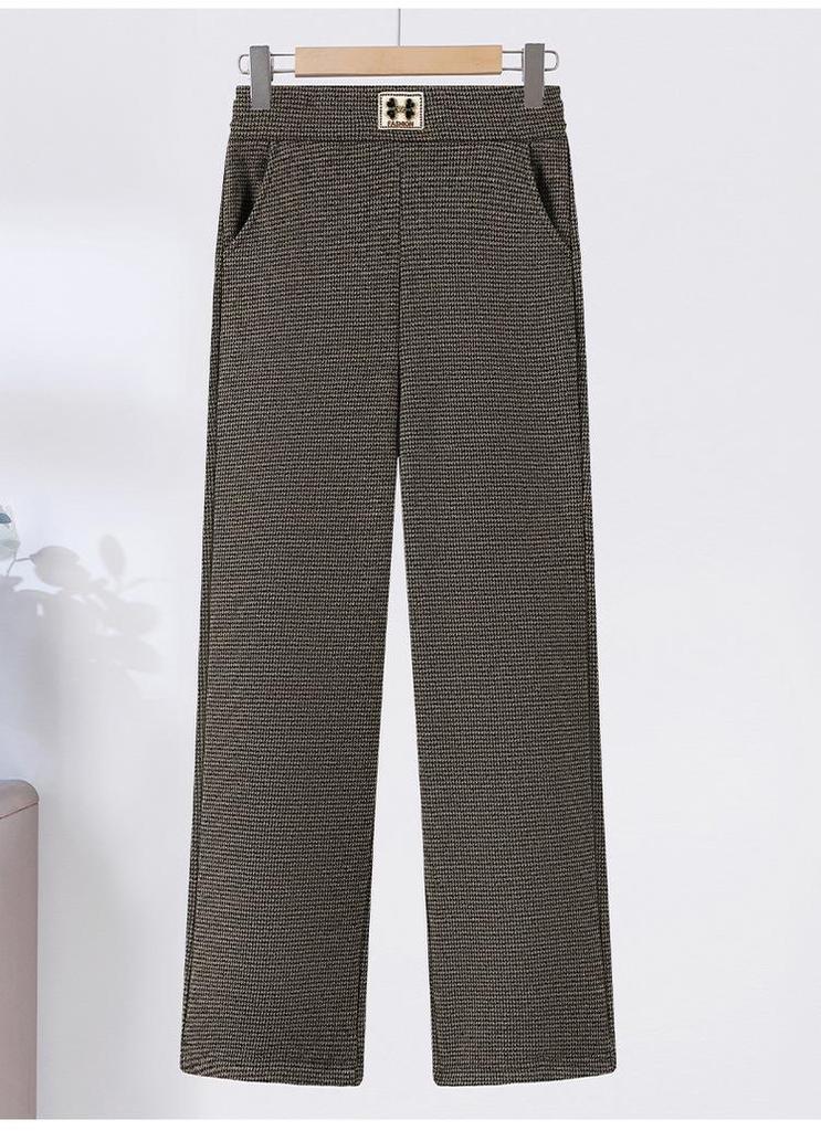 Damen Winter Wollhose mit weitem Bein: Verdickt, Plus Samt, für mittlere und ältere Menschen