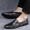 Daily Leather Loafers for Men with Flat Soft Soles Simple Comfortable Breathable Non Slip Casual Driving Trends Men Shoes