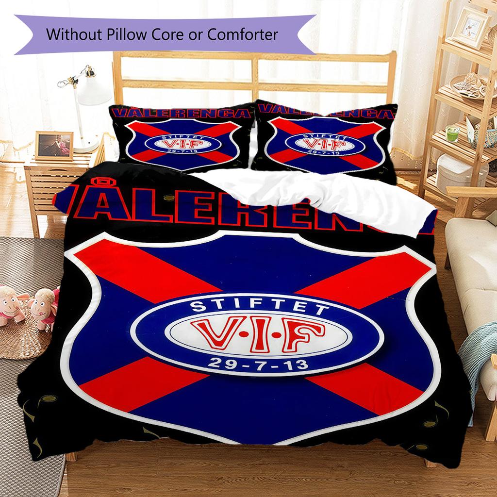 Vålerenga Bedding Quilt Set Quilt Cover Pillowcase Home Decoration Birthday Gift (1 * duvet cover + 2 * pillowcase, without core)