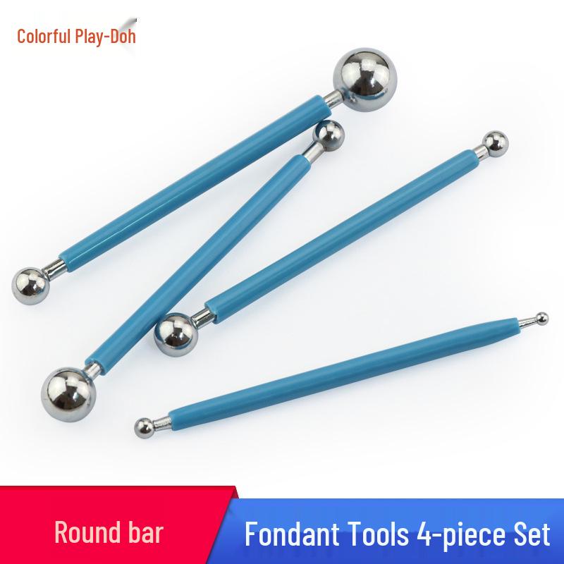 

4-Piece Stainless Steel Ultra-Light Fondant and Clay Sculpting Tool Set