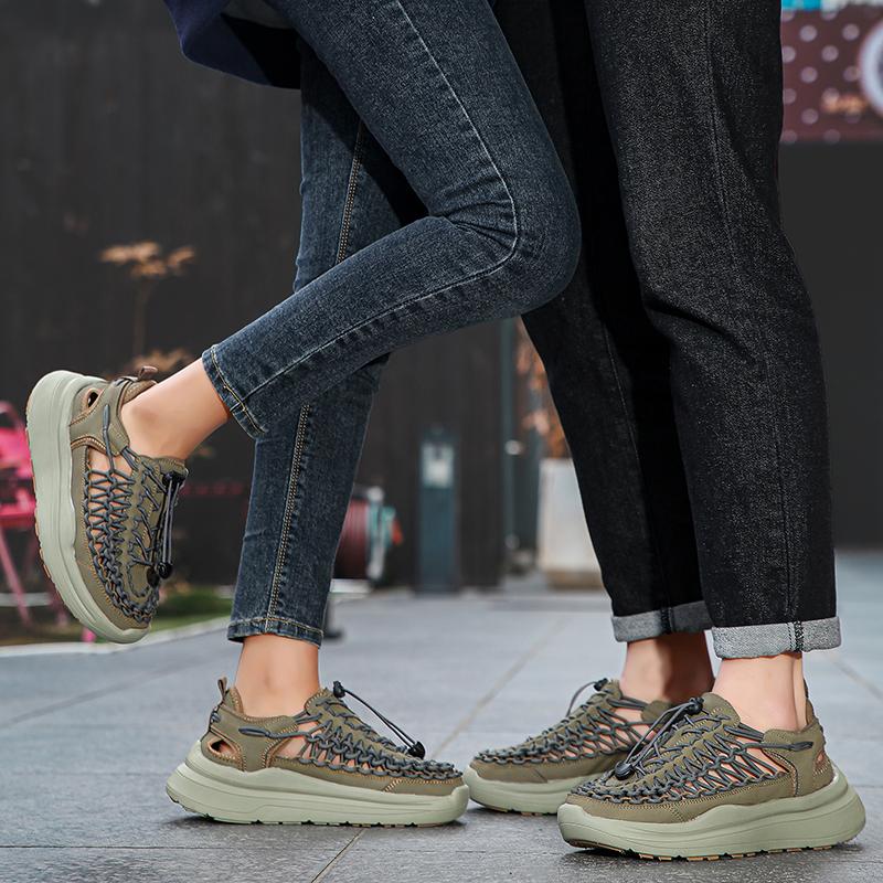 Summer Platform Woven Sandals for Men and Women