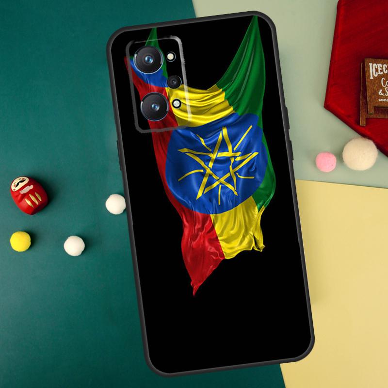 Ethiopia Flag For Realme C75 C61 C67 C63 C71 C55 C51 C65 C53 GT6 GT7 15 Pro 10 11 12 13 14 Pro Plus Case