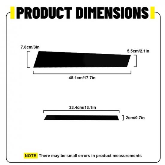 6x Schwarzes Fensterholmsäulen-Set Abdeckung Türverkleidung für BMW 3er F30 2013-2018