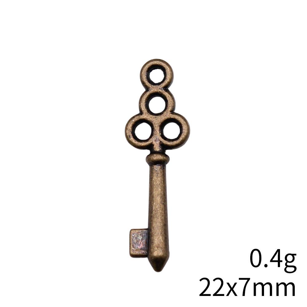 Hollow Clover Key Charm Lucky Pendant Tool Charms For Bracelet Necklace Jewelry Making Supplies For DIY