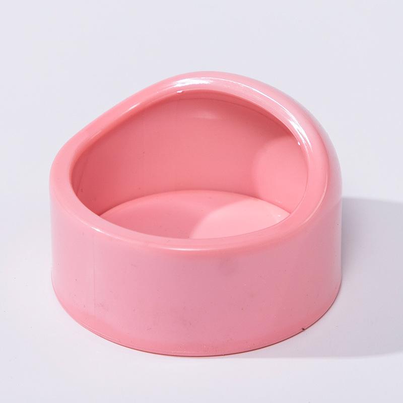 

Пластиковая миска-кормушка для хомяка, имитация керамики, миска для еды, миска специальная против переворачивания для морской свинки, миска для кормления, товары для питомцев розовый