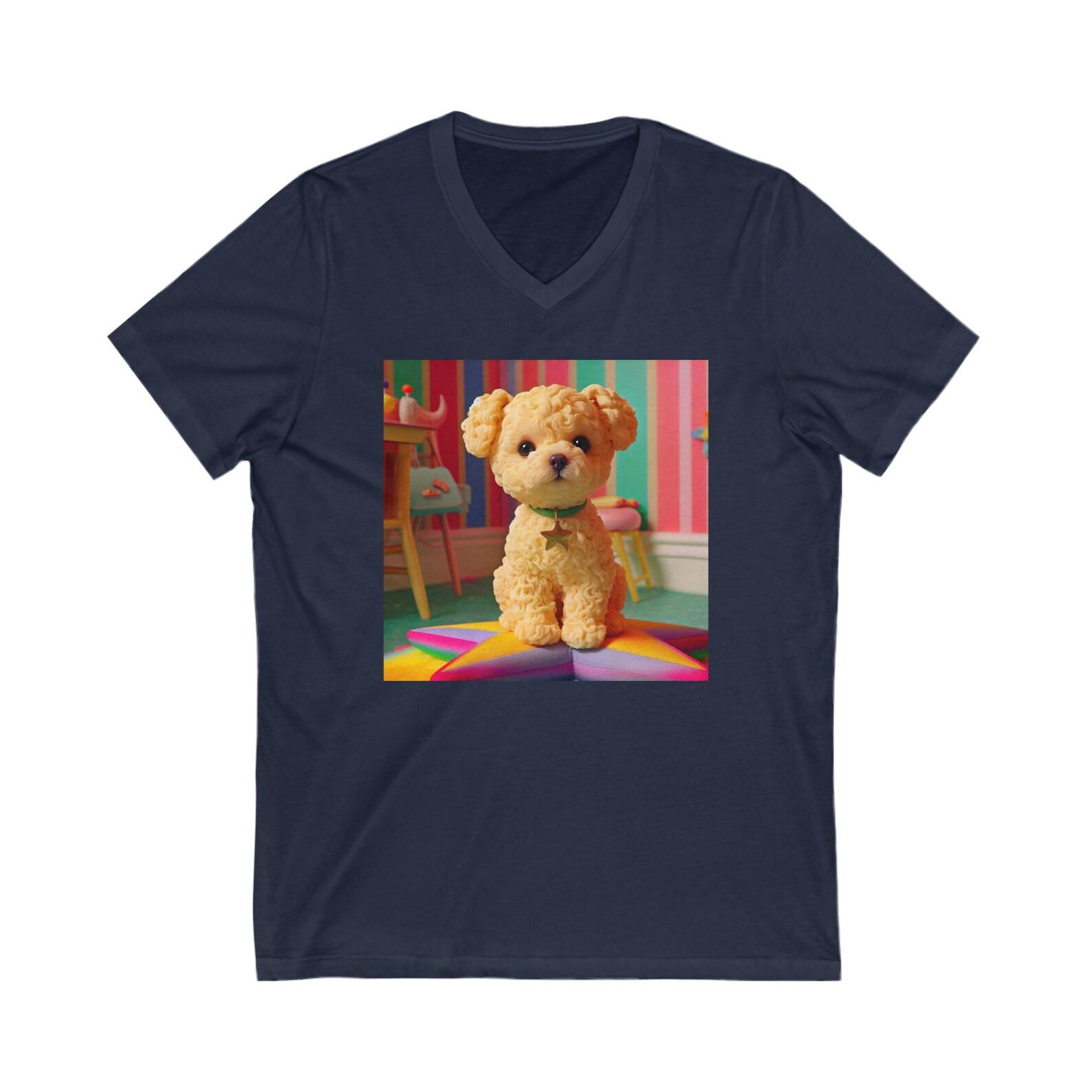 Pup Star Golden Doodle V-Neck Tee 160