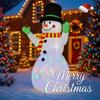7.22FT Illuminated Inflatable Toy Snowman Xmas Decorations for Yard with LED Lights Christmas Supplie Home Ornament Holiday Gift