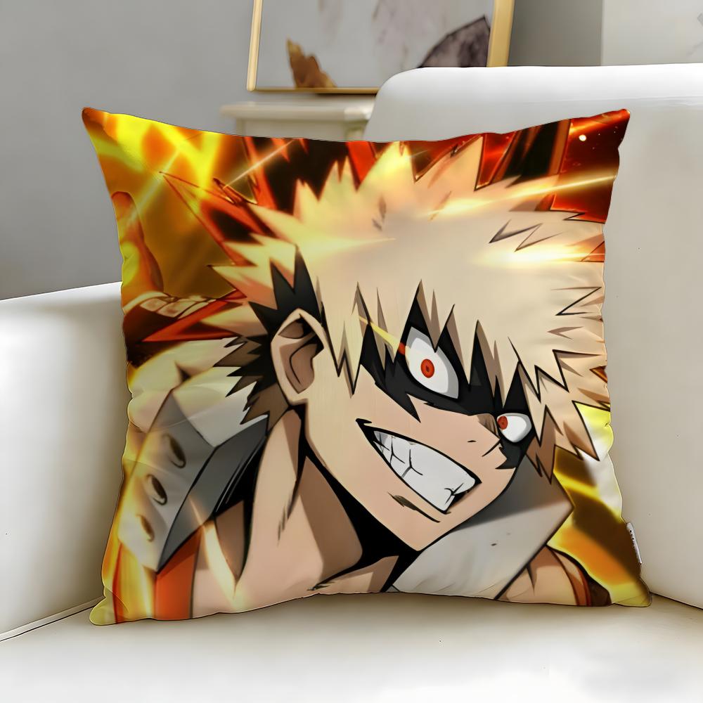 popular anime My Hero Academia Cushion Cover Soft & Easy-Wash Pillow Case – Versatile for Couch, Bed, Travel and Office