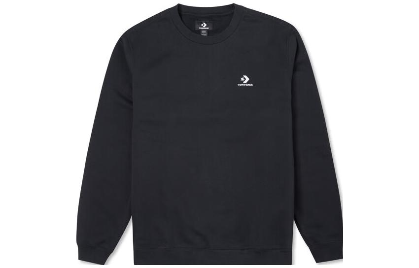 Converse Men's Black Sweatshirt Unisex 10024510-A01 Cm