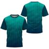 Fashion Gradient Stripe Print T Shirt for Men  Men's Clothes Summer Tops Casual Sports 3d T-Shirts