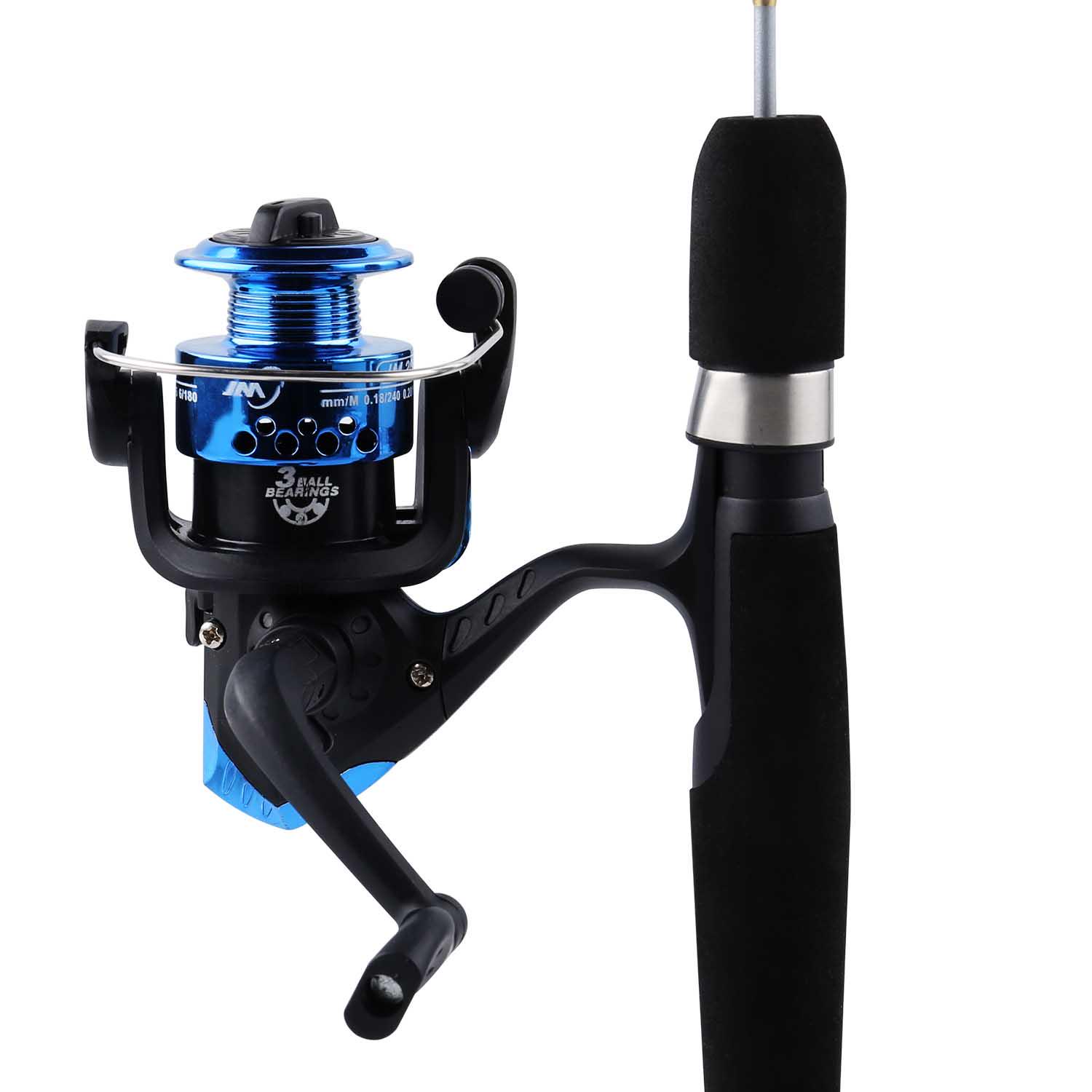 

Рыболовная катушка 5:2:1, зимняя катушка для зимней рыбалки, портативная катушка для левой/правой сменной серии, лодка, рок синий