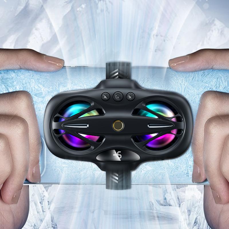 K12 Phone Cooler for Gaming Dual-Core Semiconductor Mobile Radiator Cooling Fan