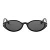 Dior Letter Logo Oval Sunglasses Unisex Sunglasses Black DIORPACIFIC-R1F-10A0